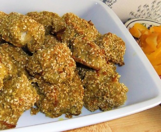 Plockmat: Shahi korma-kryddade chicken nuggets och dippgrönsaker