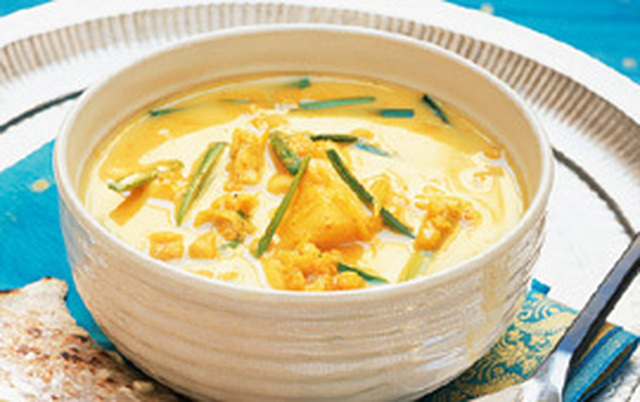 Kryddig fisksoppa med chapati