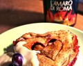 Sweet Cherry Pie with Drunken Creme Anglaise