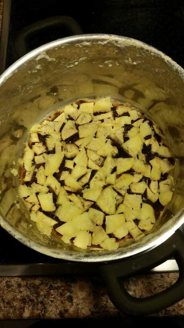 Brända potatisar