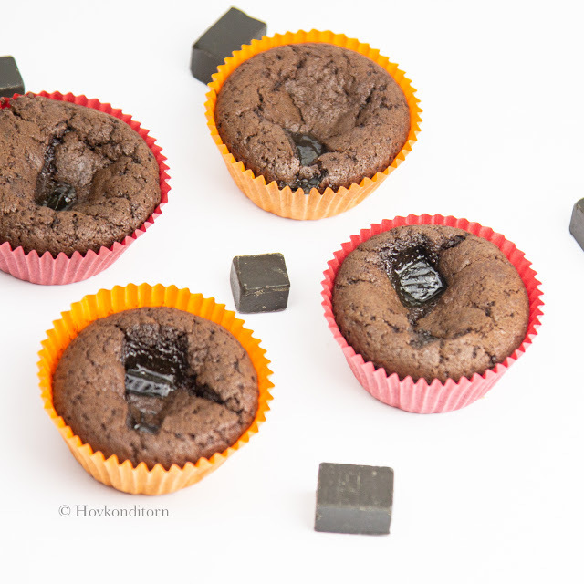 Chocolate Licorice Fudge Muffins