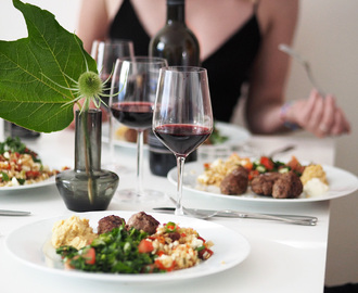 Tillbehör: Glutenfri tabbouleh och ljummen mathavre