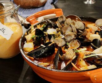 Bouillabaisse med rouille