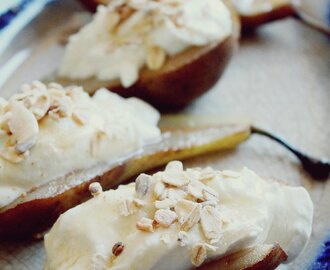 Chai Cooked Pears with Honey and Ginger