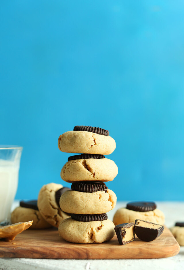 Peanut Butter Cup Cookies (Vegansk och Glutenfri)