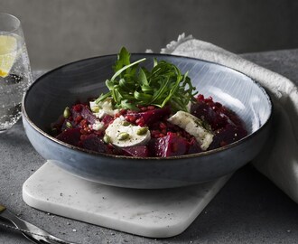 Risotto med matvete och rödbetor