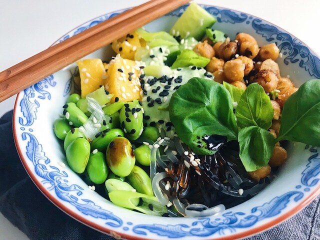 Noodle Bowl med rostade kikärtor