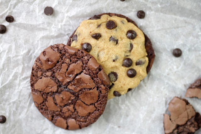 Nutellakakor med Cookie dough