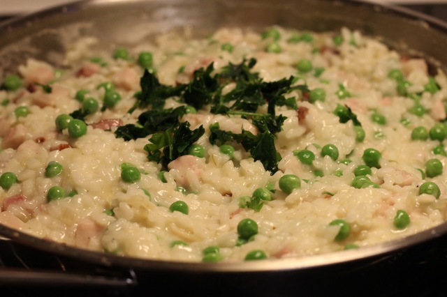 Risotto med rökt sidfläsk - mjölkfri