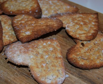 Knäckebröd toppat med flingsalt