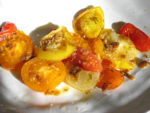 Stekta mixade tomater