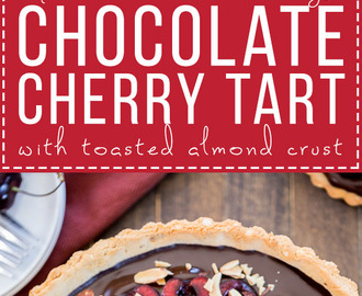 Chocolate Cherry Tart (Gluten Free, Paleo + Vegan)