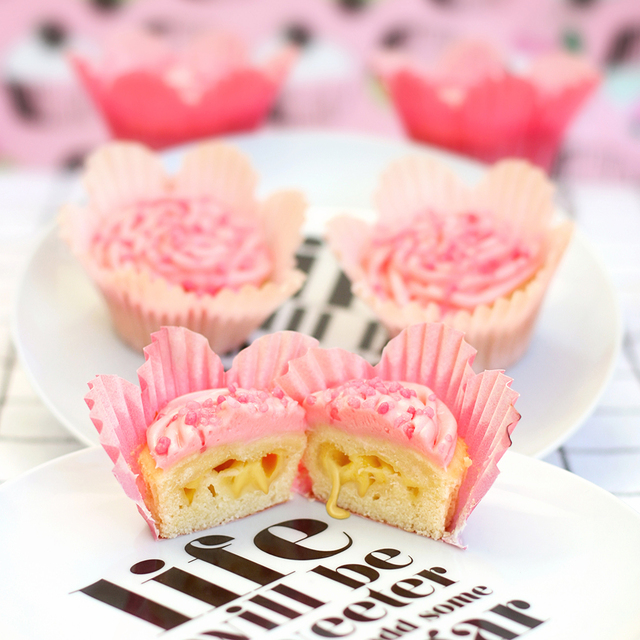 Vaniljfyllda cupcakes