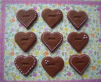Valentine Message in a Cookie - eller Puss & Kram kakor!