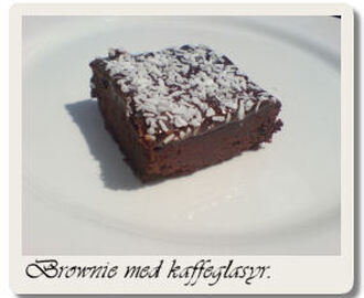 Kaffeglasyr till brownie