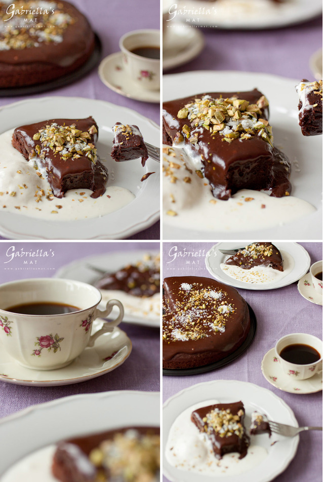 Chokladkaka med Kaffe, Pistage & Kokos – Chocolate Cake with Coffee, Pistachios & Coconut