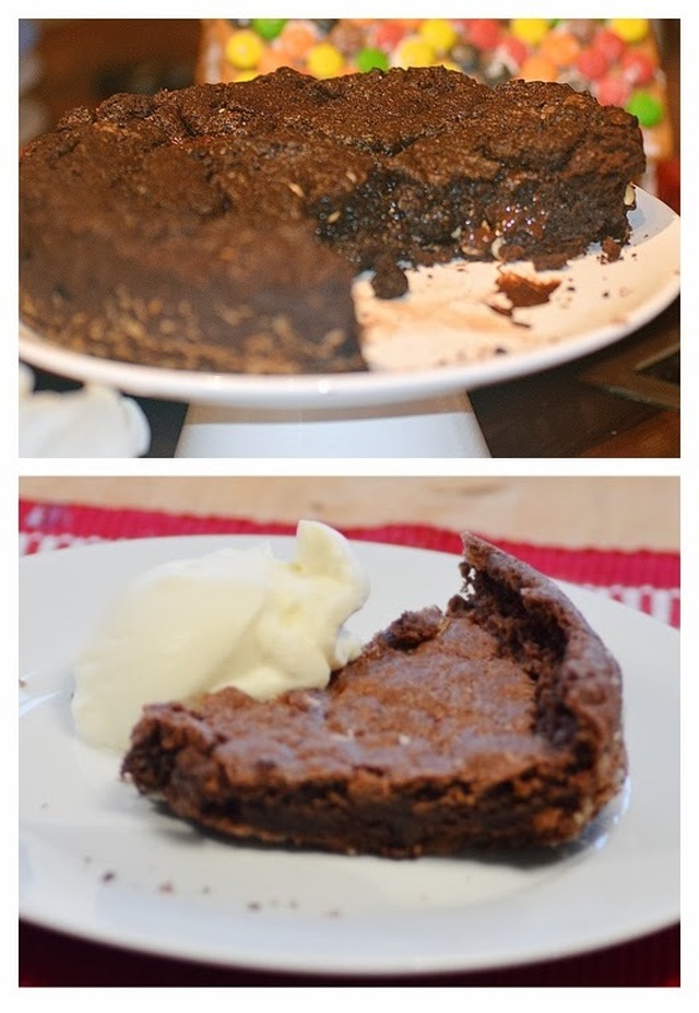 Kladdkaka med jordnötter