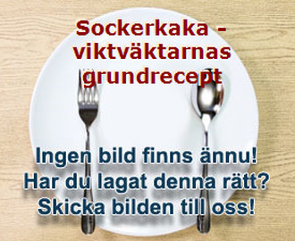 Sockerkaka - viktväktarnas grundrecept