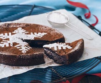 Saftig kladdkaka med rom