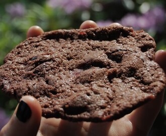 Chocolate chip cookies med polka
