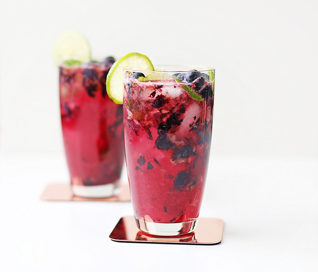 BlåbärsMojito {Blueberry Mojito}