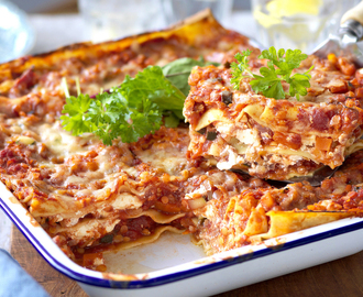 Recept: Lasagne med röda linser