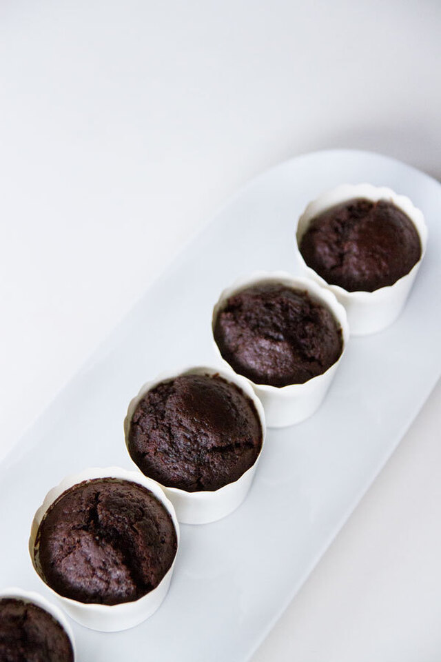 Saftiga chokladmuffins