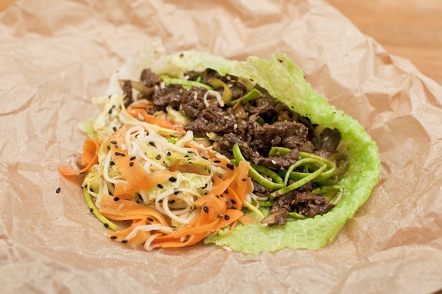 Bulgogi och falsk kimchi