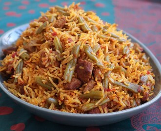 Lobia Polo- Persiskt ris med gröna bönor och kött