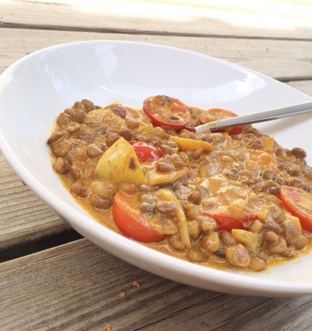 Ekologisk vegetarisk curry