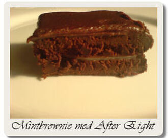 Mintbrownie med After Eight