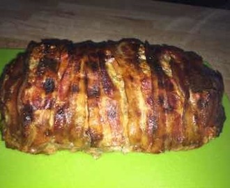 Baconlindad köttfärslimpa!