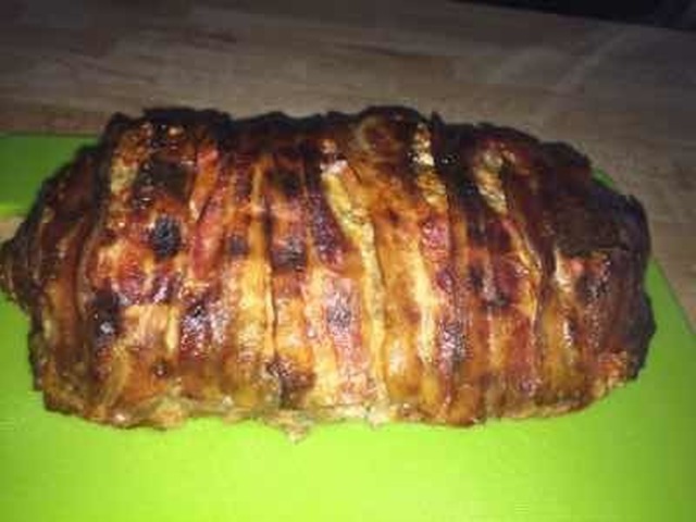 Baconlindad köttfärslimpa!