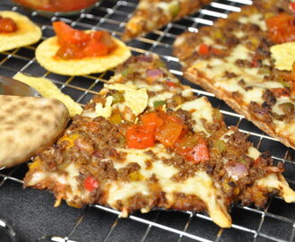 Knäckepizza taco style med Svecia-ost