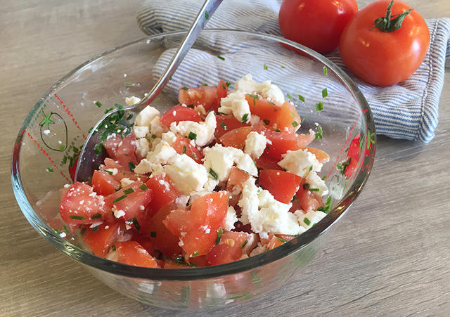 Snabb tomatsallad