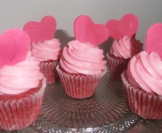 Cupcakes till Alla hjärtans dag