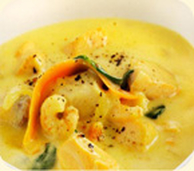 Fisksoppa med curry