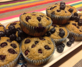 Muffins med blåbär och kardemumma!