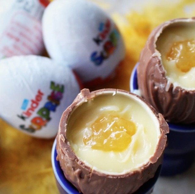 Fyllda Kinderägg med lemon curd