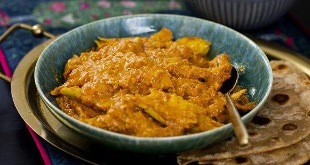 Vegetarisk ”butter chicken”