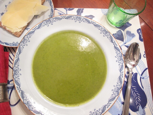 Grön skön soppa