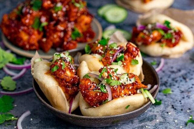 Korean Chicken Bao