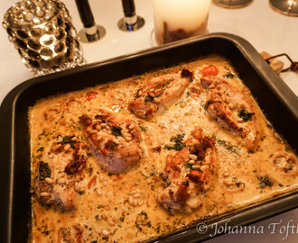 Italiensk kycklinggratäng med örter och parmesan - Johanna Toftby