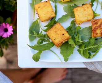yummiest deep-fried polenta squares