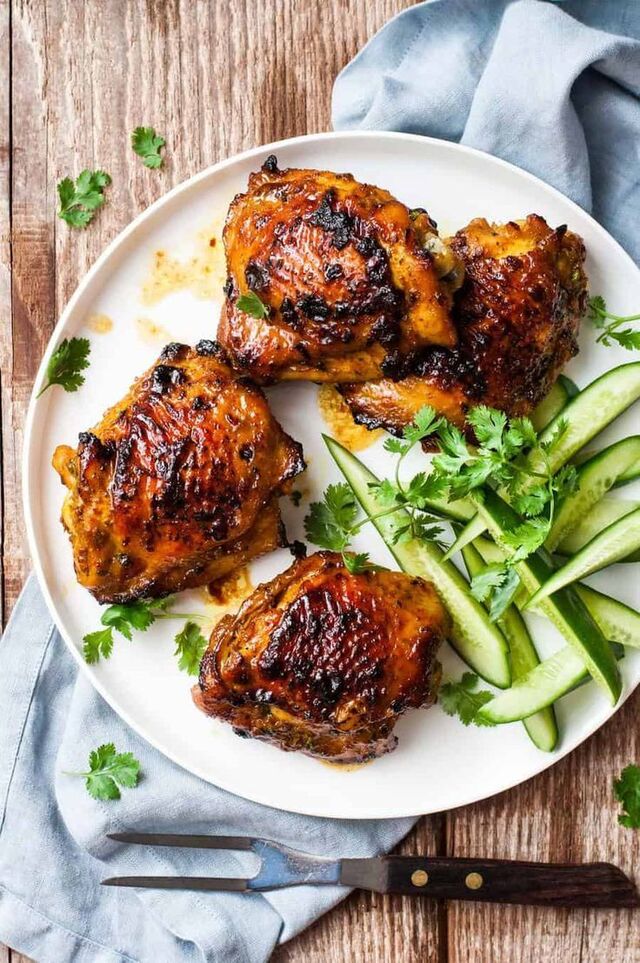 Southern Thai Tumeric Chicken (Grilled or Baked) | Recipe | Chicken recipes, Tumeric chicken, Authentic recipes