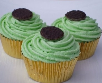 Mintchoklad cupcakes