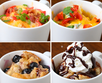 Fast & Easy Breakfast In A Mug 4 Ways