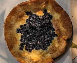 Dutch baby – ugnspannkaka med blåbär