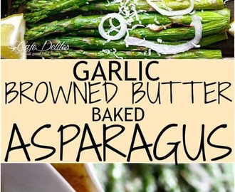 Garlic Browned Butter Baked Asparagus