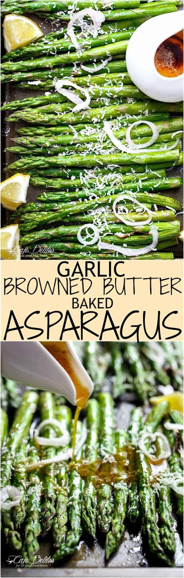 Garlic Browned Butter Baked Asparagus